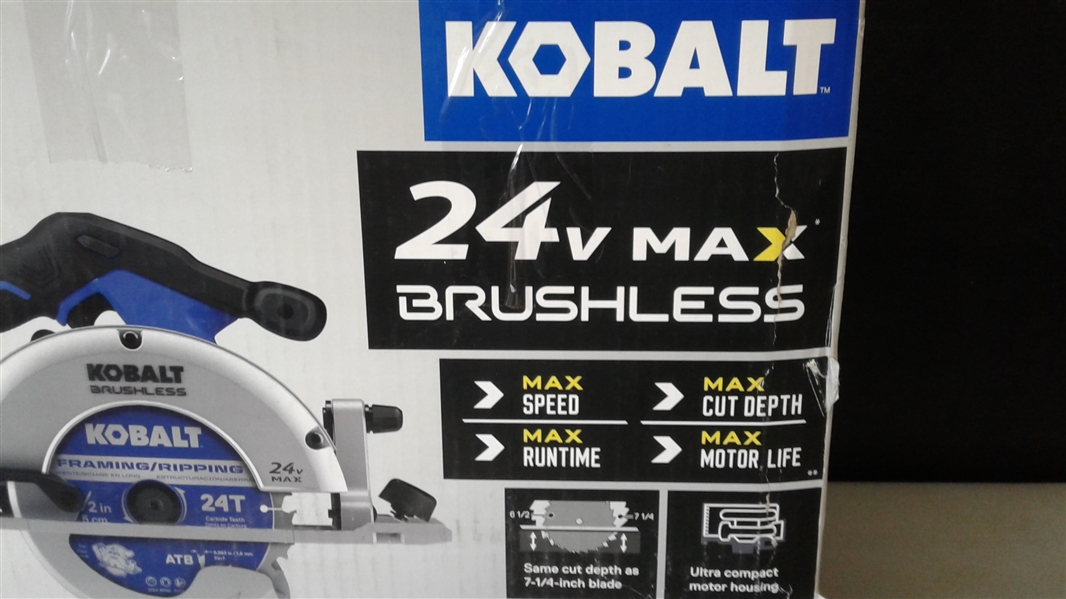 Kobalt 24V Max Brushless 6 1/2 Circular Saw