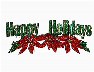 Lighted Holiday Sign