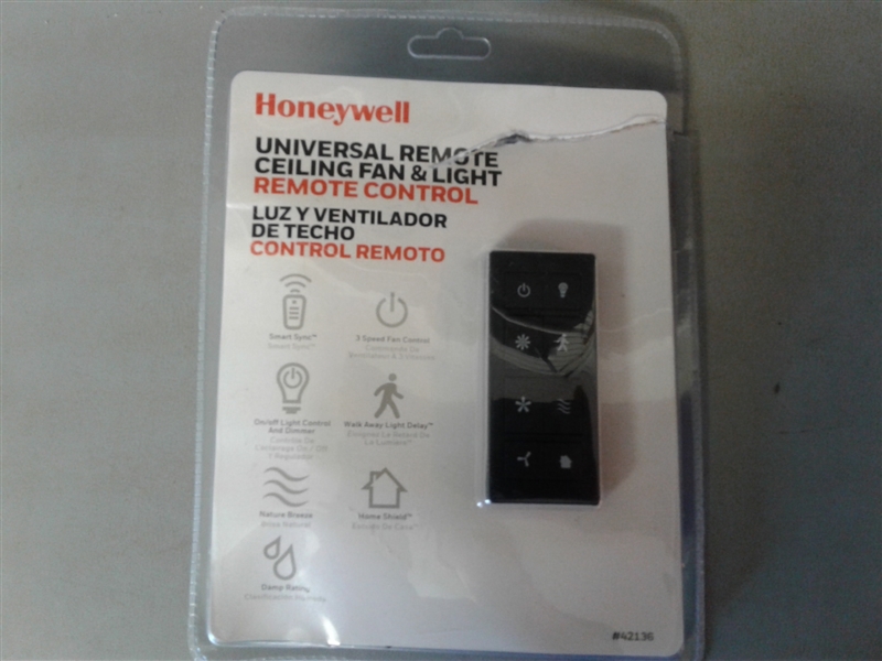 Honeywell Universal Remote- Ceiling Fan & Light Remote Control