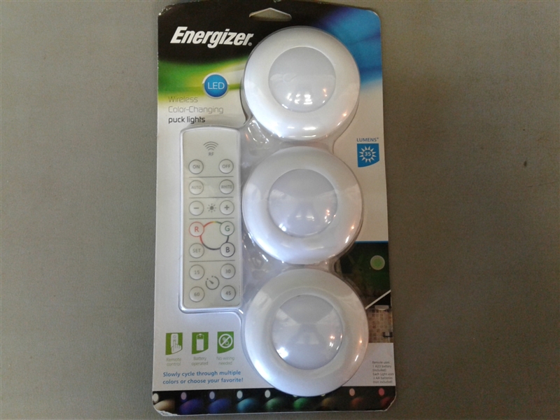 Energizer Wireless Color-Changing Puck Lights