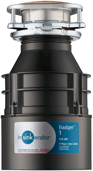  InSinkErator Garbage Disposal, Badger 1, 1/3 HP