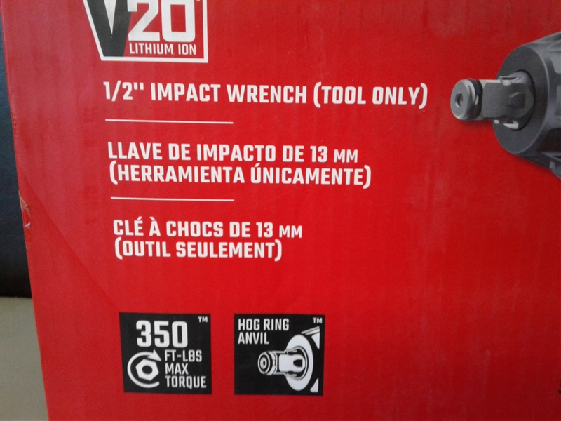 Craftsman V20 1/2 Impact Wrench