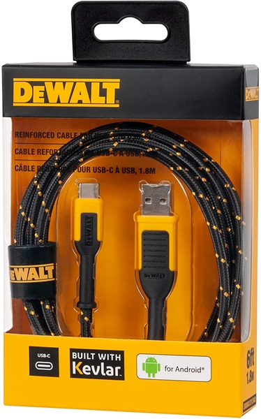 Dewalt 6 Ft Reinforced Cable For Lighting