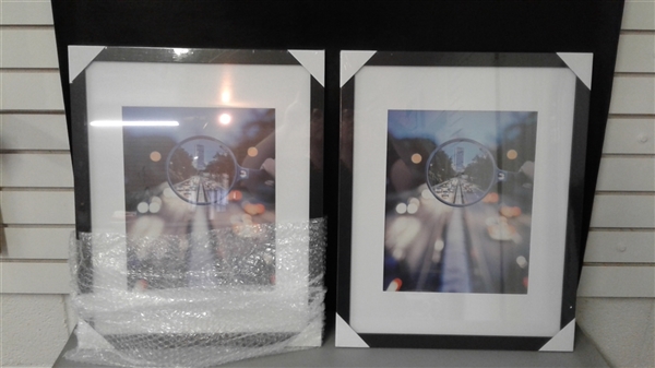 Pair of Black Picture Frames 16x20