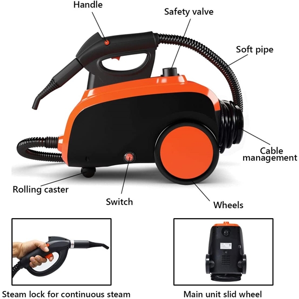 Costway Rolling Steam Cleaner