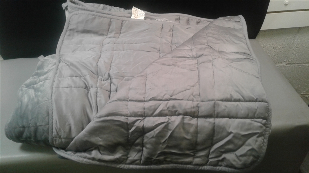  Double-Sided Weighted Blanket King Size 30lbs(88''x104'', All Season Use)