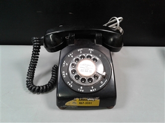 Vintage Black 1950s Stromberg Carlson Rotary Phone 