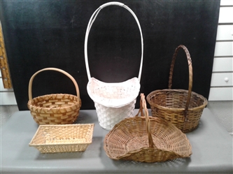 Collection of 5 Baskets for Easter