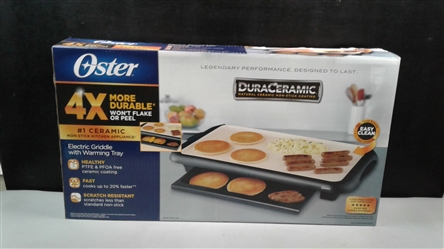 Oster DuraCeramic Electric Griddle with Warming Tray