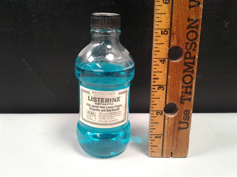 Vintage Glass Listerine Bottle 6 Oz