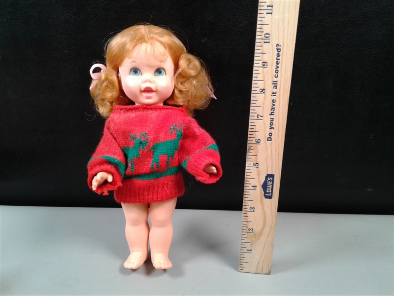 3 Vintage Chatty Kathy Mattel Pull String Dolls