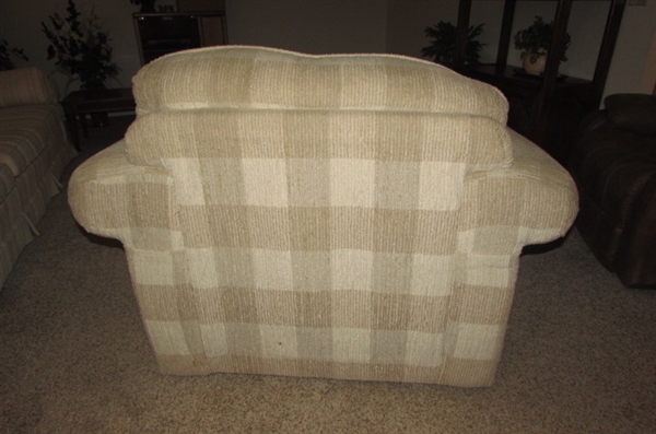 Oversized Easy Chair with Matching Ottoman
