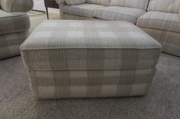 Oversized Easy Chair with Matching Ottoman