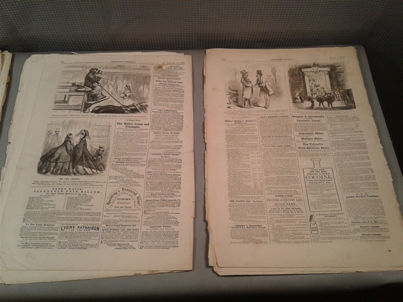 Antique 1850's & 1860's Issues Of Harper's Ferry Newspapers 