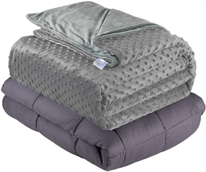  Quility Weighted Blanket for Adults - King Size, 86"x92", 25 lbs