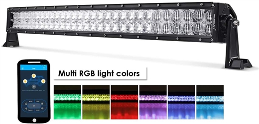  Auxbeam 32 Inch LED Light Bar RGB Multi-color