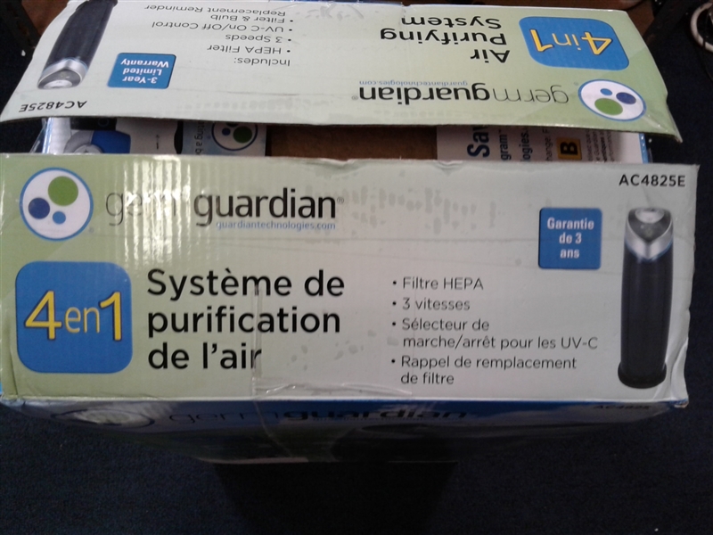  Germ Guardian True HEPA Filter Air Purifier with UV Light Sanitizer