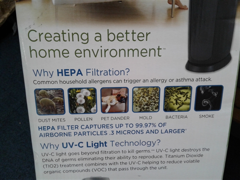  Germ Guardian True HEPA Filter Air Purifier with UV Light Sanitizer
