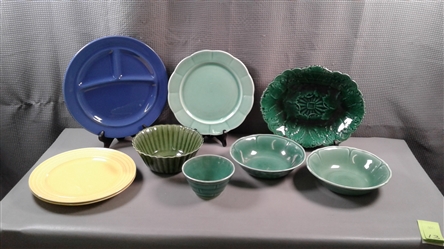 Collection of Pottery Bowls & Plates- California Pottery, Franciscan, W.S. George, Etc