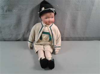 Antique English Riding Attire Boy Doll