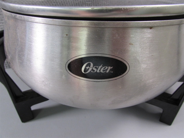 Oster Fondue Pot, Various Pans and Pot