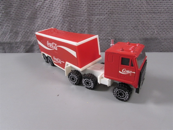 Vintage 1987 Remco Toys Coca-Cola Semi Truck
