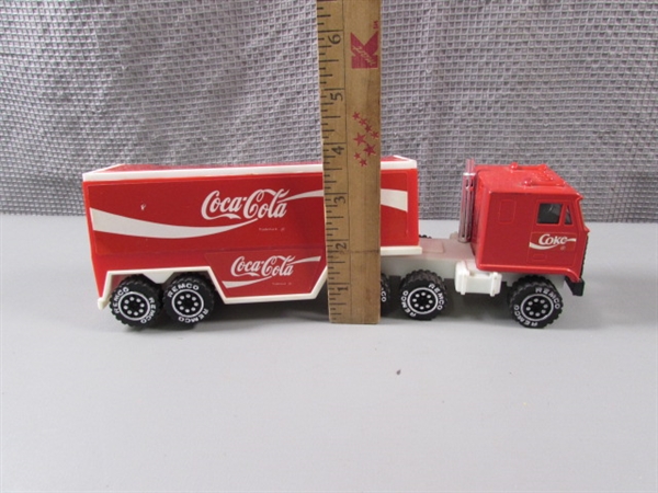 Vintage 1987 Remco Toys Coca-Cola Semi Truck