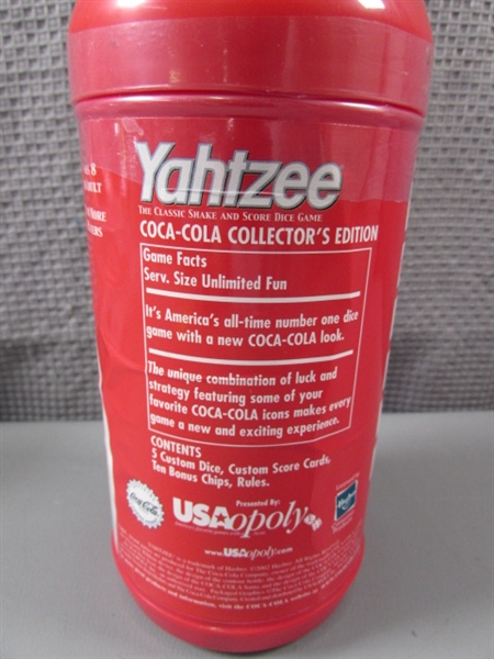 Brand New- Coca-Cola Yahtzee Game Collector's Edition