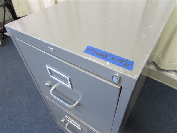 Hon 2 Drawer Metal Filing Cabinet