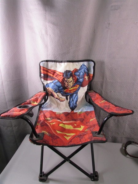 Superman Toddler Chair, Sunglasses, and Hats