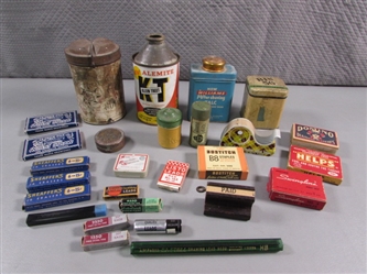 VINTAGE TINS & OTHER PACKAGED ITEMS & MORE