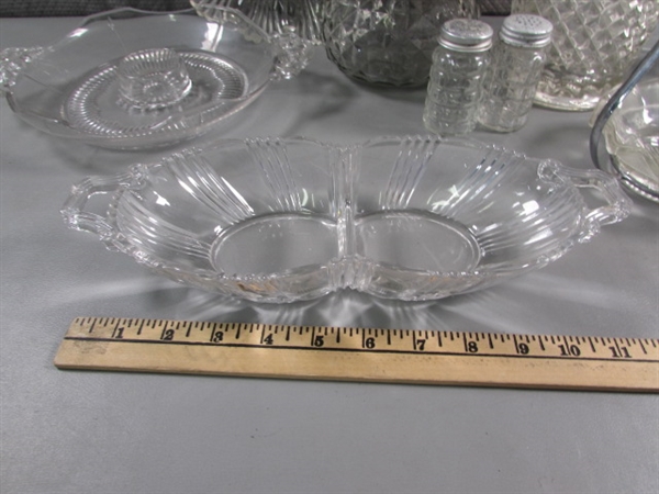 LARGE COLLECTION OF PRESSED GLASS