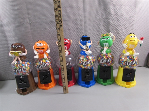 COLLECTION OF M&M CANDY DISPENSERS