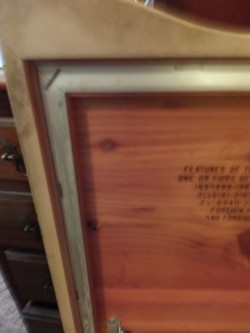 BEAUTIFUL 1950'S LANE CEDAR CHEST WITH ORIGINAL PAPERWORK