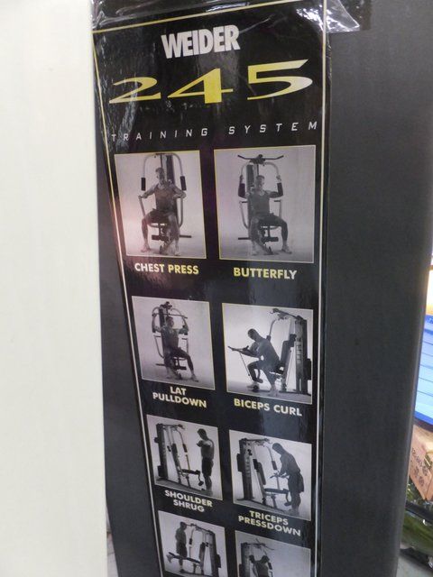 Weider 245 Exercise Chart