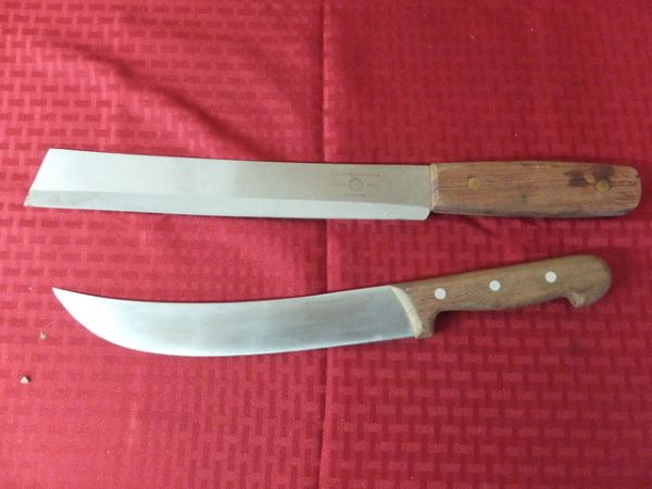 TWO SHARP VINTAGE R.H. FORSCHNER CO. KNIVES