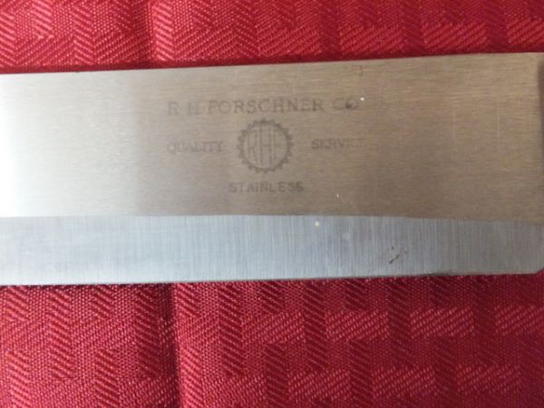 TWO SHARP VINTAGE R.H. FORSCHNER CO. KNIVES