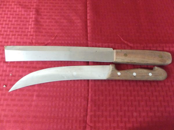 TWO SHARP VINTAGE R.H. FORSCHNER CO. KNIVES