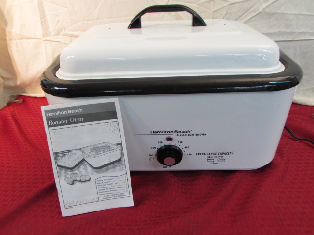 Lot Detail - HAMILTON BEACH EXTRA LARGE CAPACITY ROASTER OVEN.