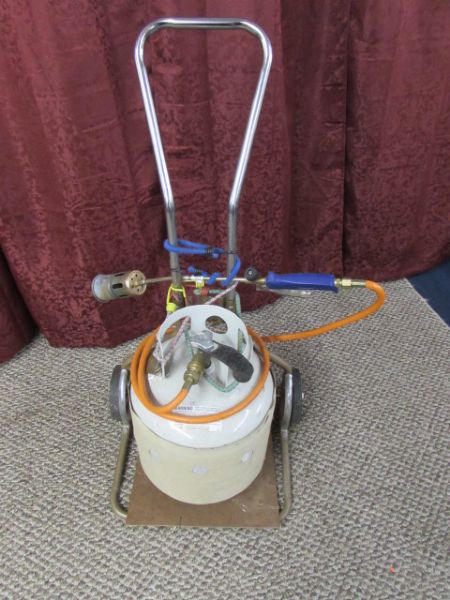 PROPANE WEED TORCH WITH TANK & CART