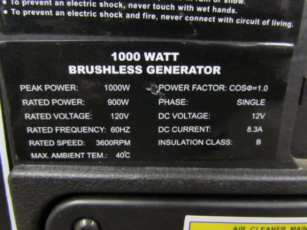 1000 WATT COLEMAN GENERATOR