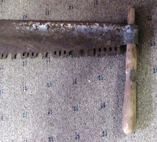 ANTIQUE TWO MAN CROSSCUT SAW