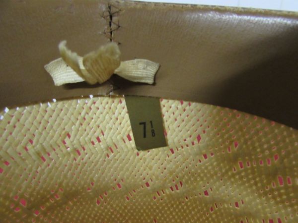 FLANNEL & STRAW COWBOY HAT - Perfect for Gold Rush Day