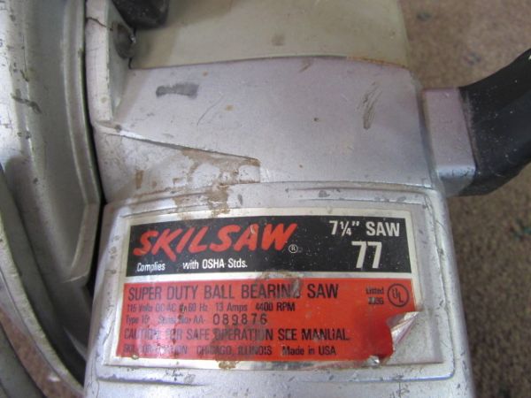 SKILSAW HD77 WORM DRIVE CIRCULAR SAW