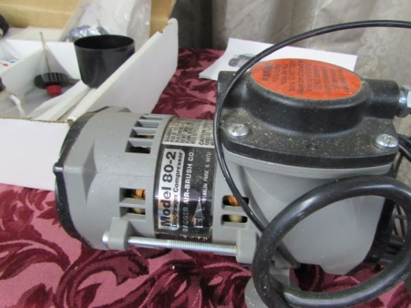 AIRBRUSH KIT WITH  BADGER AIR COMPRESSOR