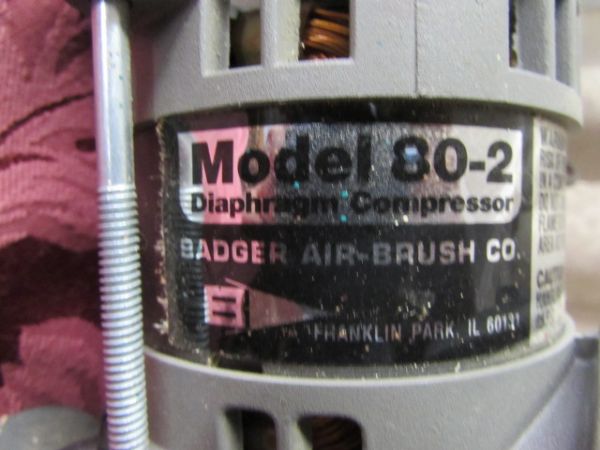 AIRBRUSH KIT WITH  BADGER AIR COMPRESSOR