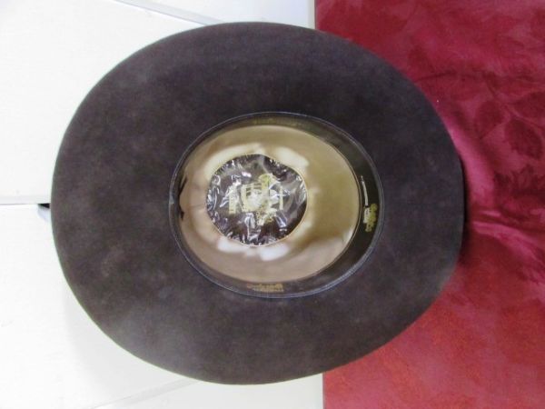 FLANNEL & STRAW COWBOY HAT - Perfect for Gold Rush Day