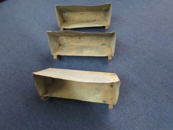 THREE WATERWHEEL BUCKETS