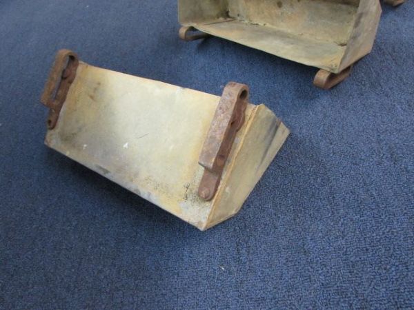 THREE WATERWHEEL BUCKETS