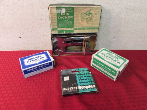 DUO-FAST STAPLE GUN & STAPLES